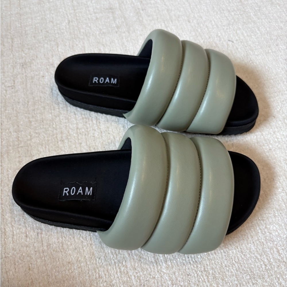 ROAM Olive Slide Sandals - Picture 2 of 4